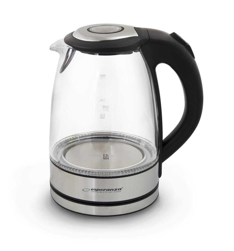 Rýchlovarná kanvica Esperanza YOSEMITE 2200 W 1,7 l, bezfarebná